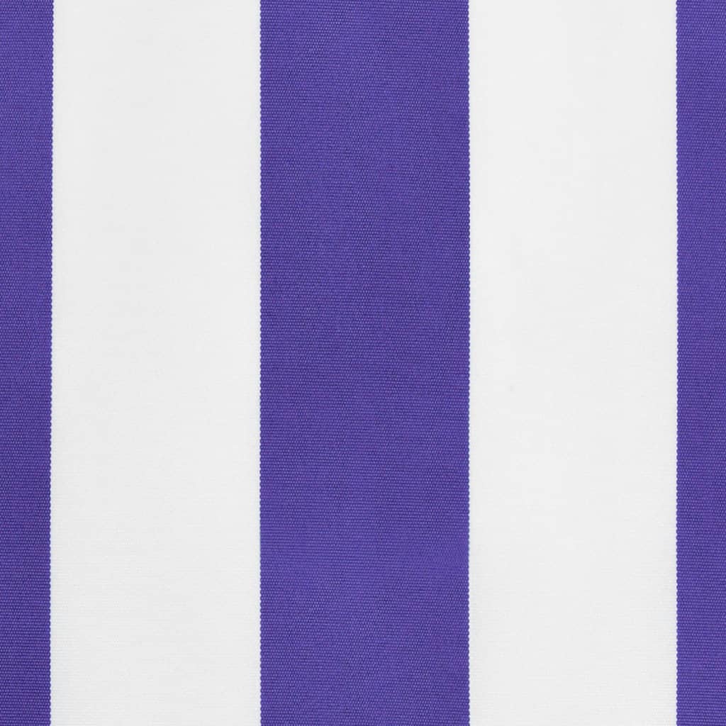 vidaXL Replacement Fabric for Awning Valance Blue and White Stripe 4.5 m