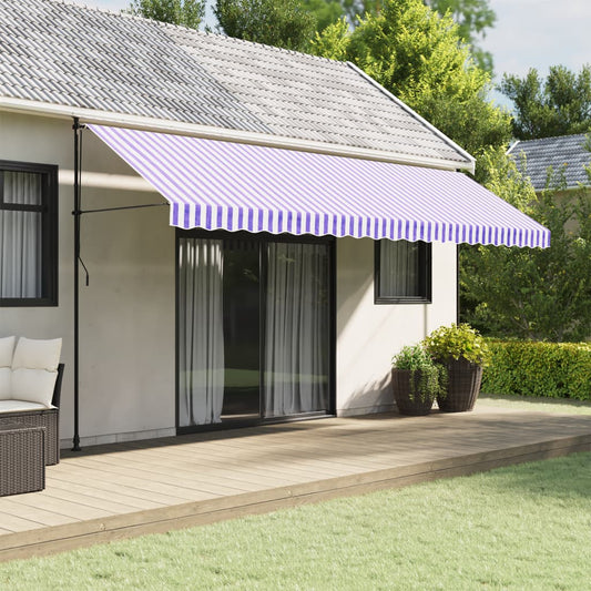 Replacement Fabric for Awning Valance Blue and White Stripe 5 m