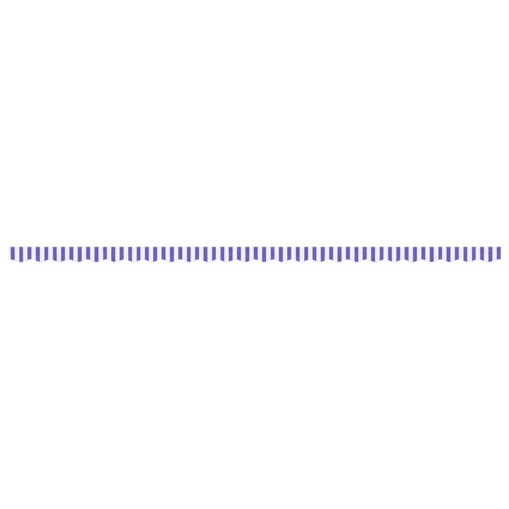 Replacement Fabric for Awning Valance Blue and White Stripe 6 m