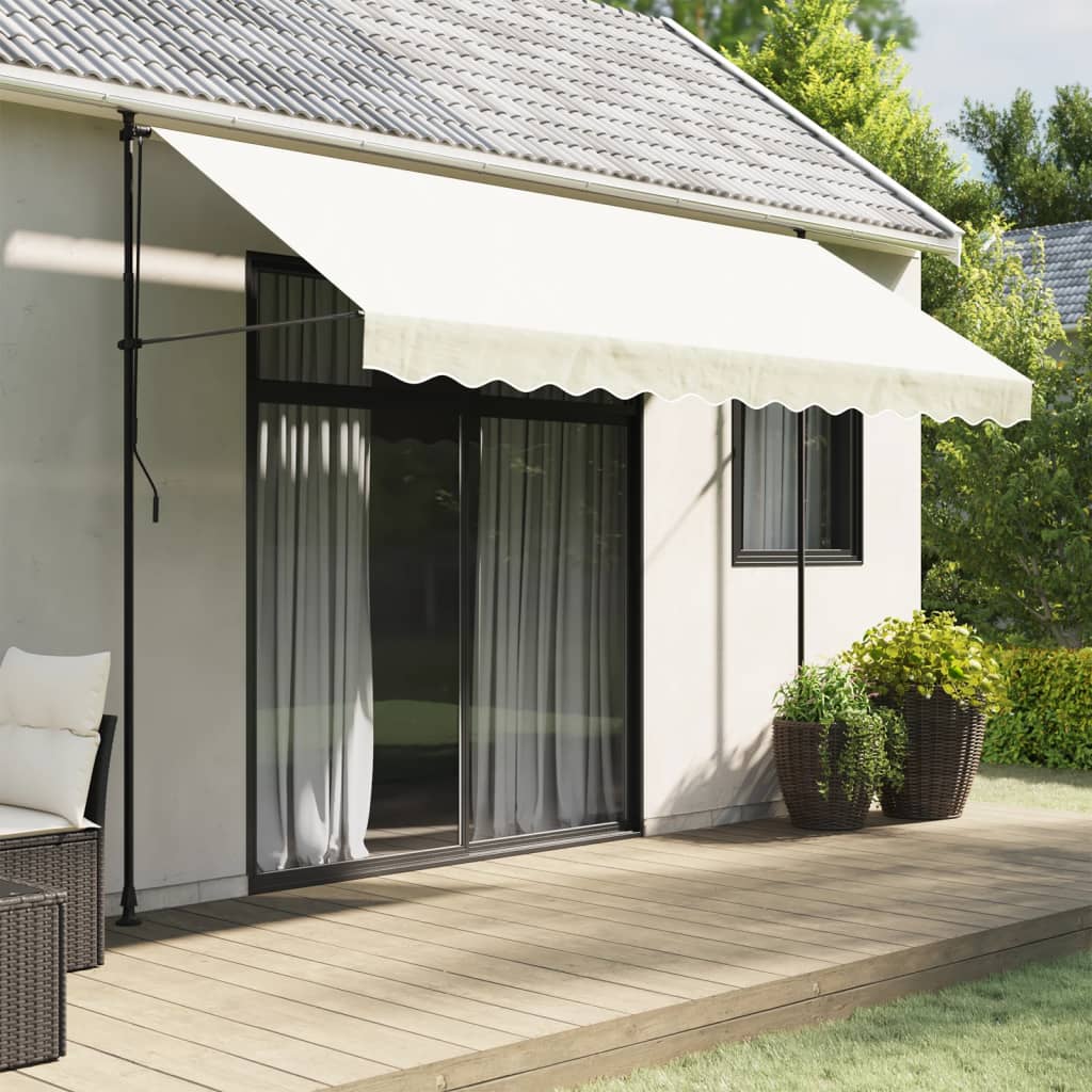 Replacement Fabric for Awning Valance Cream Stripe 3.5 m