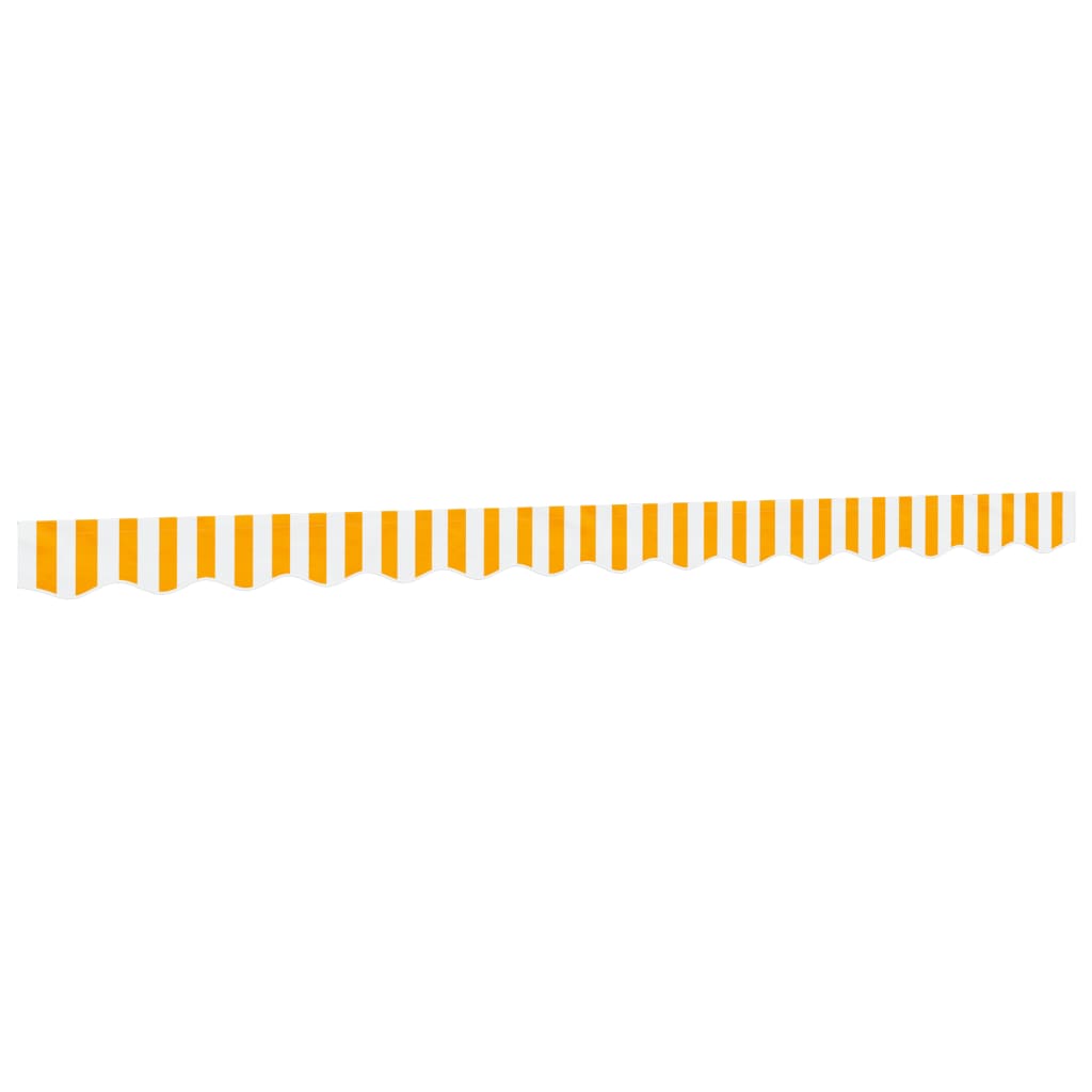 Replacement Fabric for Awning Valance Yellow and White Stripe 3.5 m