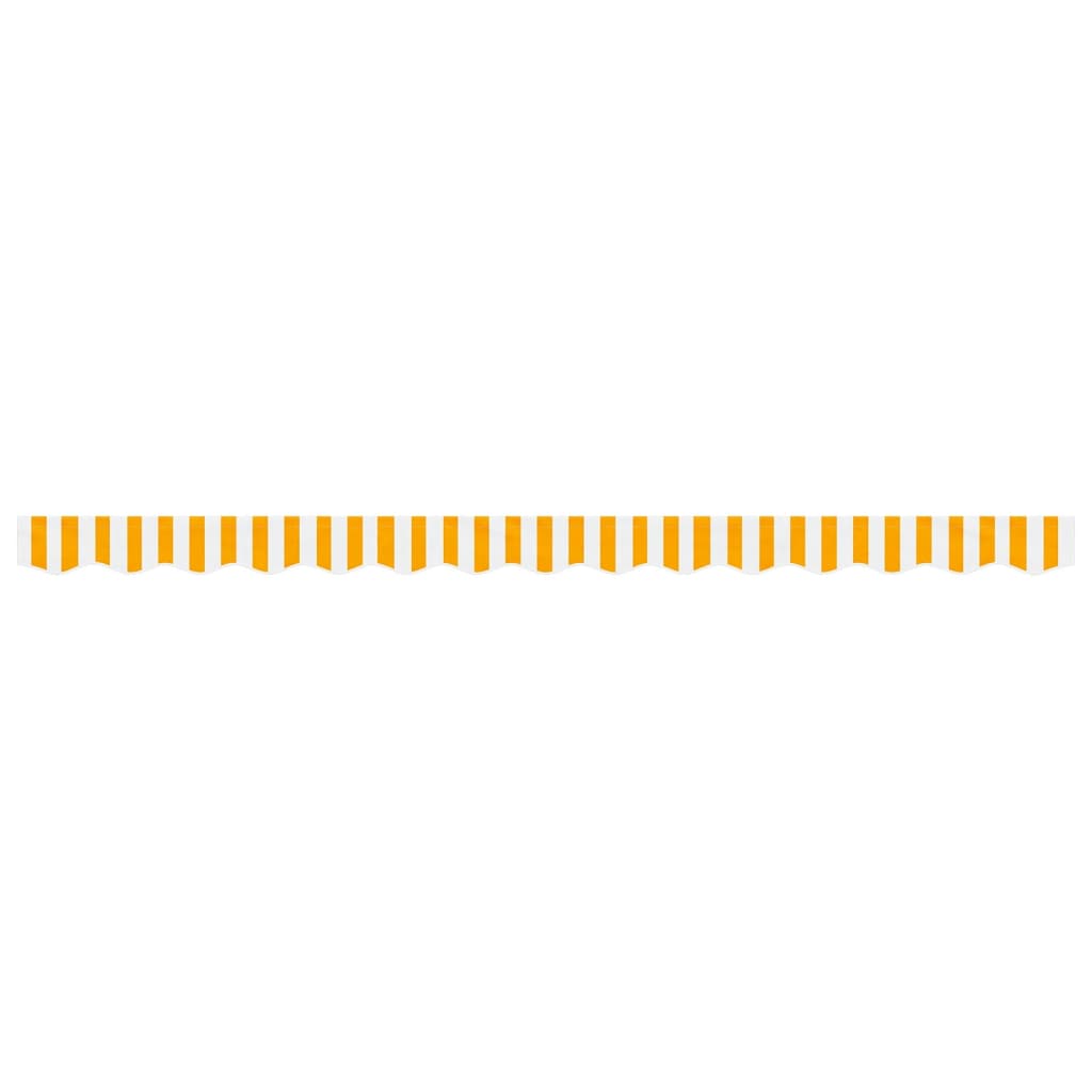 Replacement Fabric for Awning Valance Yellow and White Stripe 3.5 m