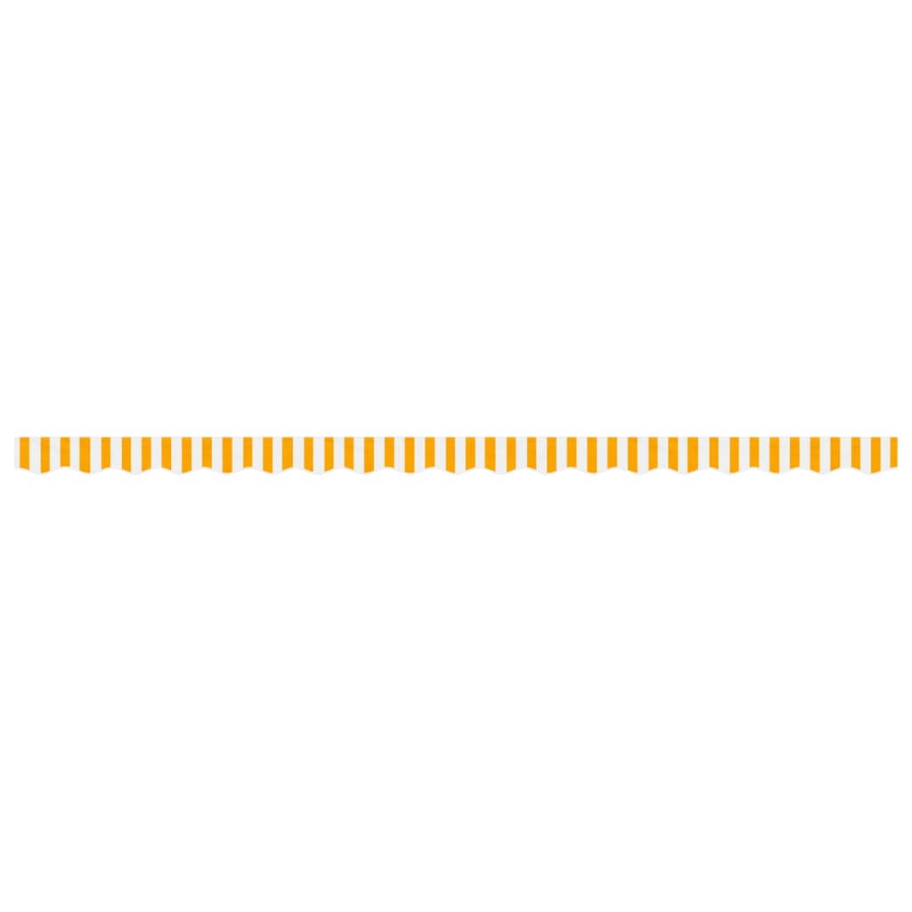 Replacement Fabric for Awning Valance Yellow and White Stripe 4.5 m