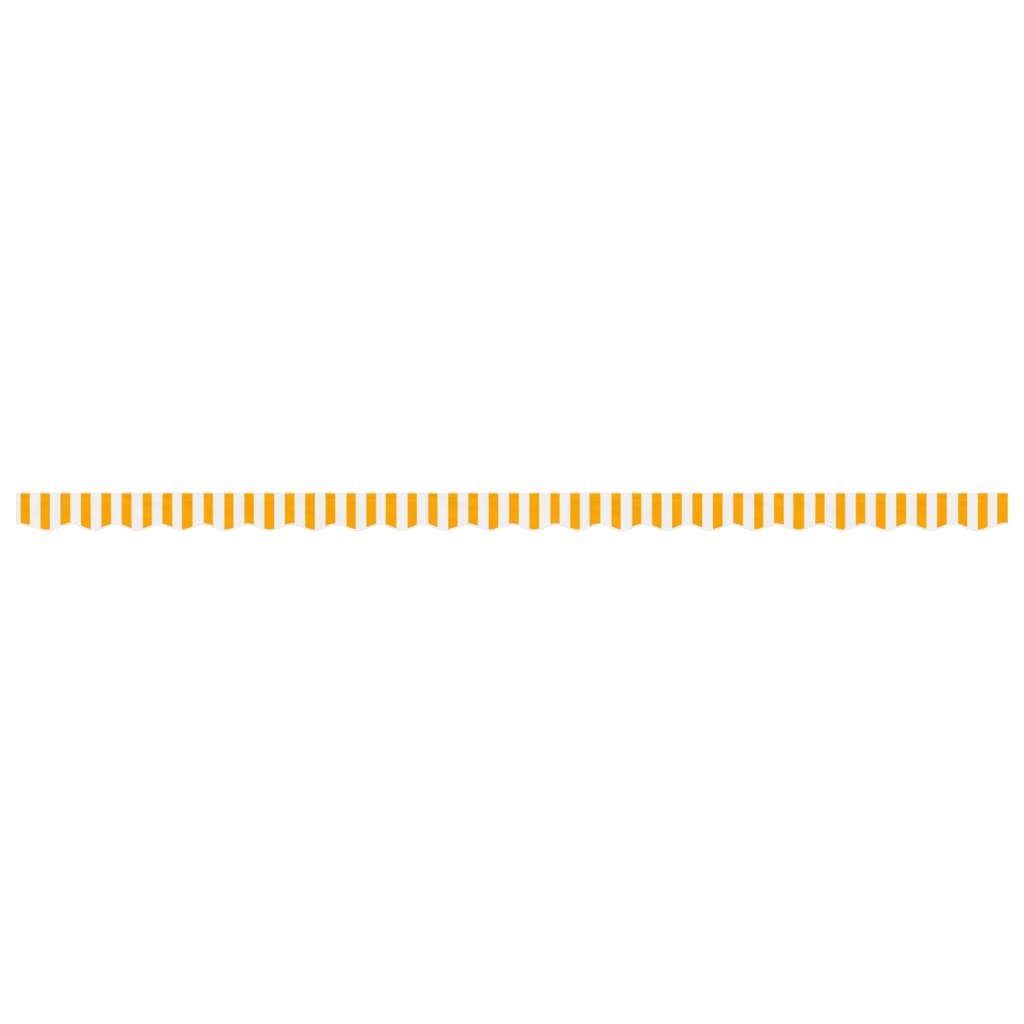 Replacement Fabric for Awning Valance Yellow and White Stripe 5 m