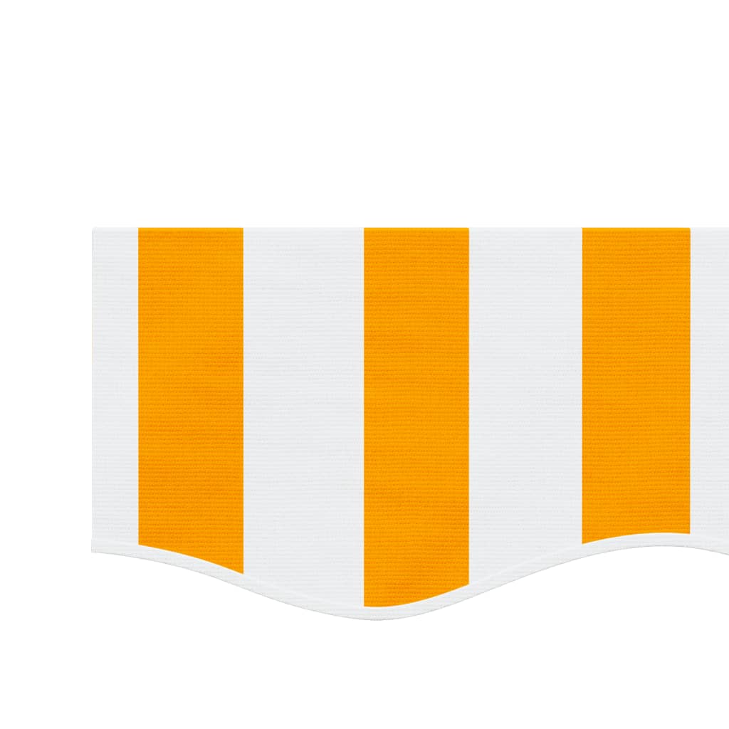 Replacement Fabric for Awning Valance Yellow and White Stripe 5 m