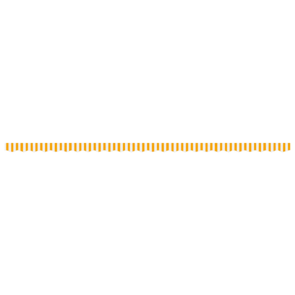 Replacement Fabric for Awning Valance Yellow and White Stripe 6 m