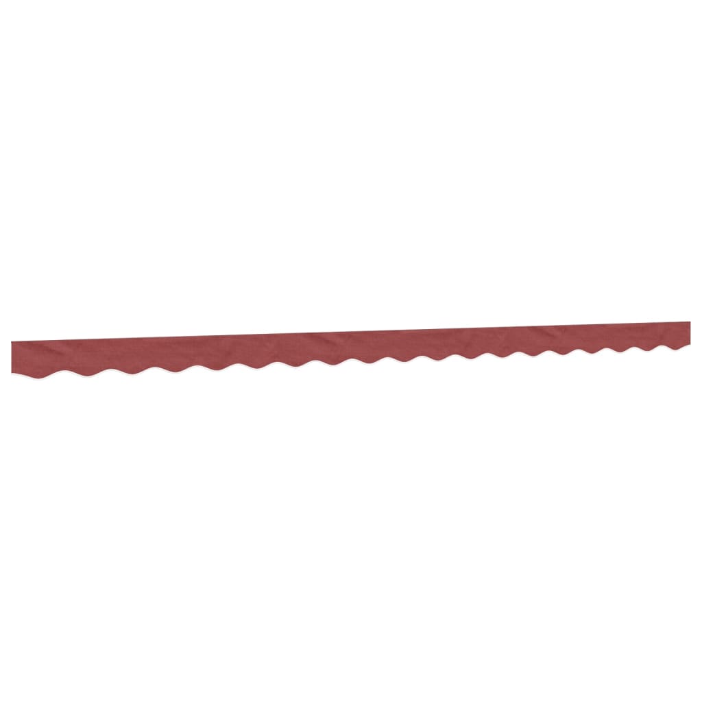 Replacement Fabric for Awning Valance Burgundy Stripe 4.5 m