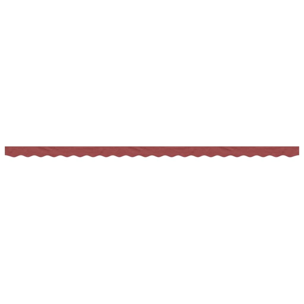 Replacement Fabric for Awning Valance Burgundy Stripe 5 m
