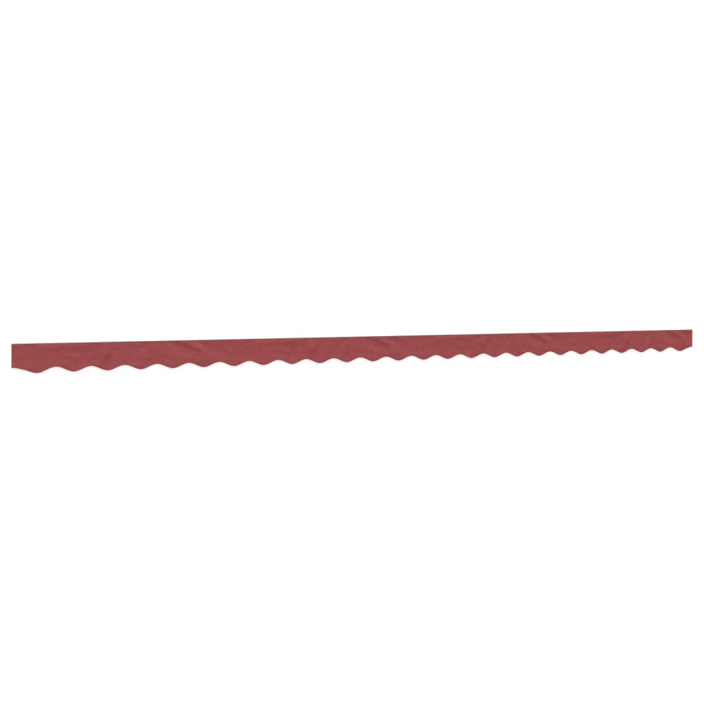 vidaXL Replacement Fabric for Awning Valance Burgundy Stripe 6 m