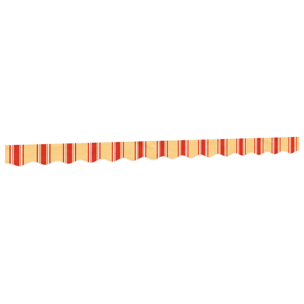 Replacement Fabric for Awning Valance Yellow and Orange Stripe 3.5 m