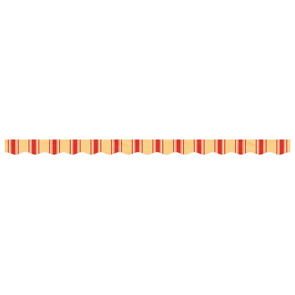 Replacement Fabric for Awning Valance Yellow and Orange Stripe 3.5 m