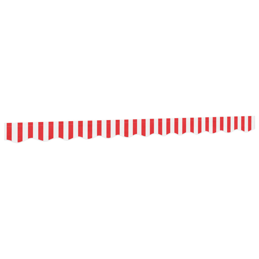 Replacement Fabric for Awning Valance Red and White Stripe 3 m