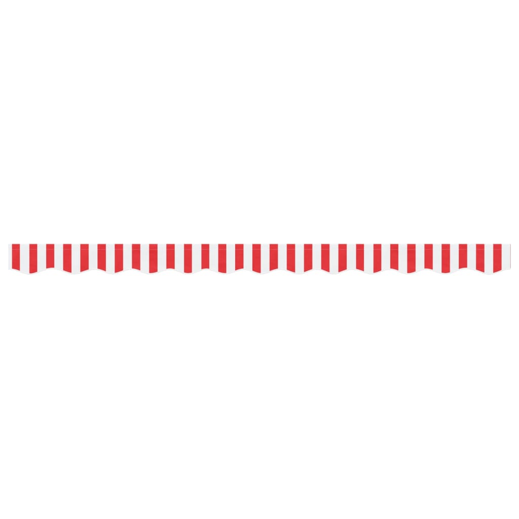 Replacement Fabric for Awning Valance Red and White Stripe 3 m