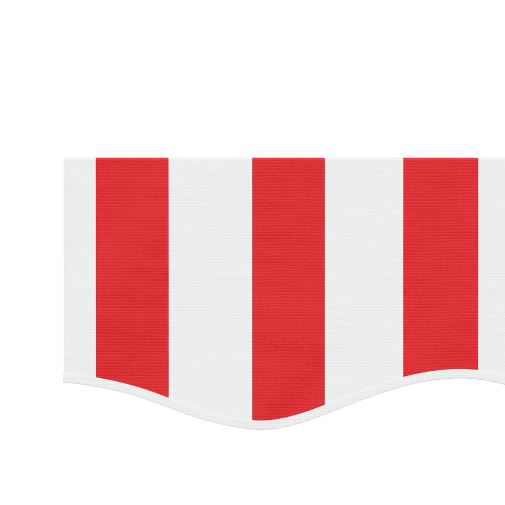 Replacement Fabric for Awning Valance Red and White Stripe 3 m