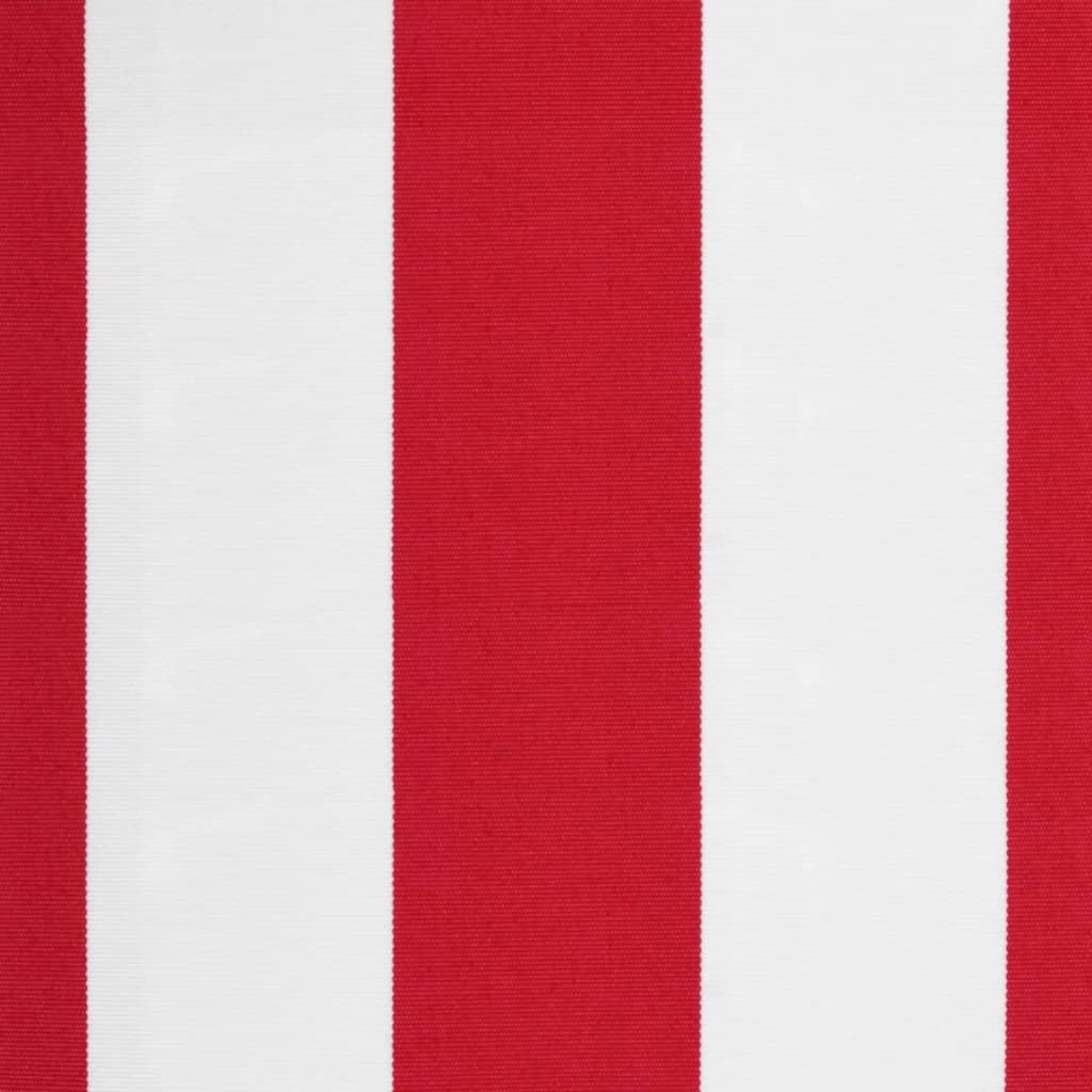Replacement Fabric for Awning Valance Red and White Stripe 4 m