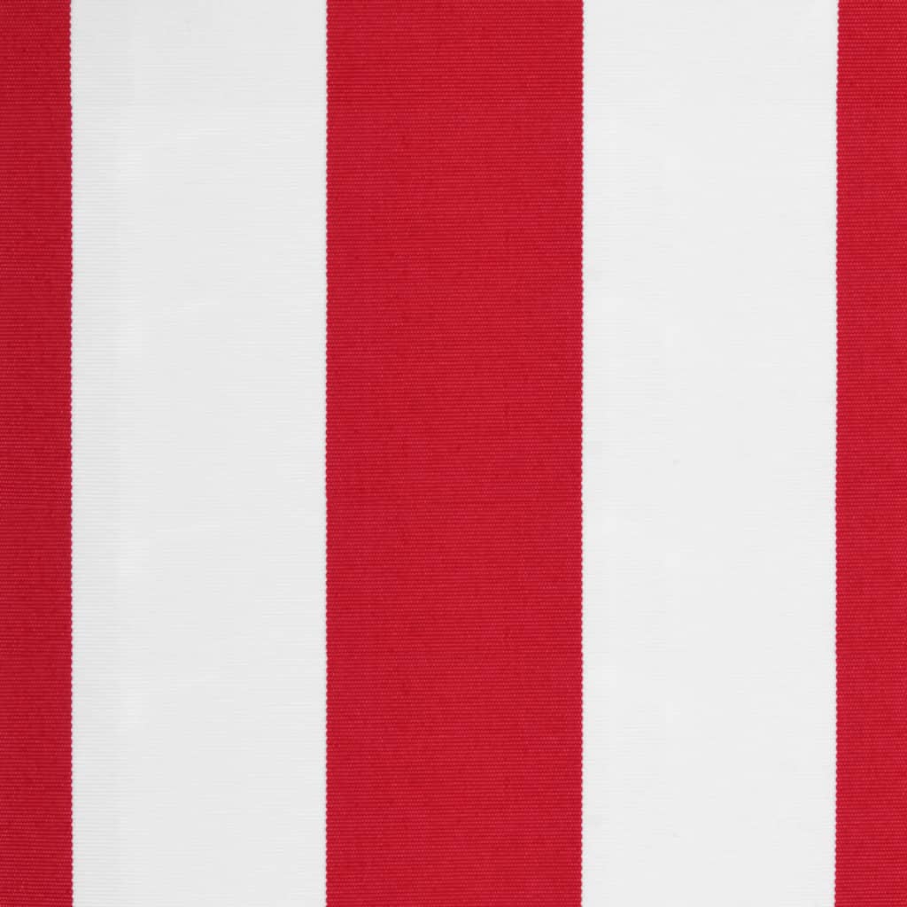 vidaXL Replacement Fabric for Awning Valance Red and White Stripe 6 m