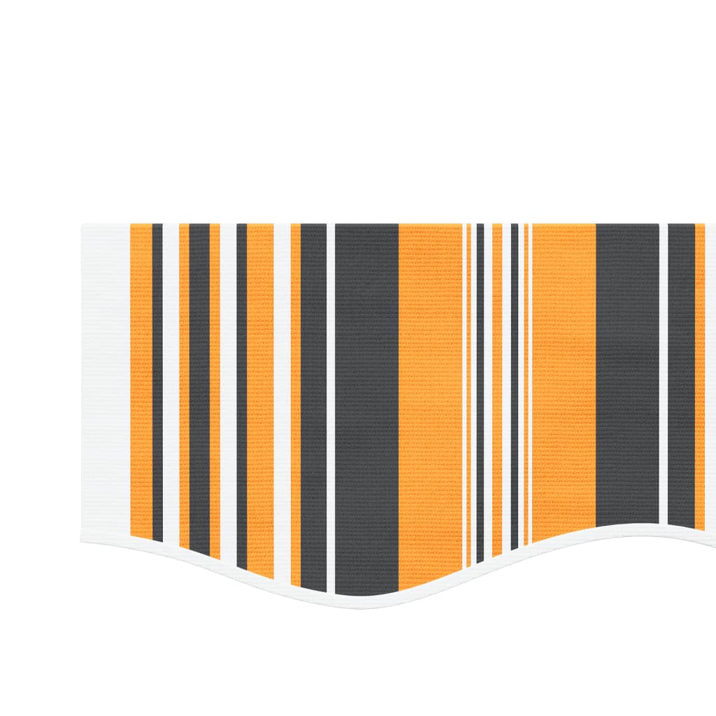 Replacement Fabric for Awning Valance Yellow and Grey Stripe 3 m