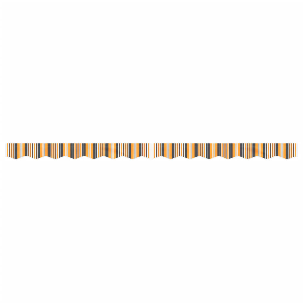 Replacement Fabric for Awning Valance Yellow and Grey Stripe 3.5 m