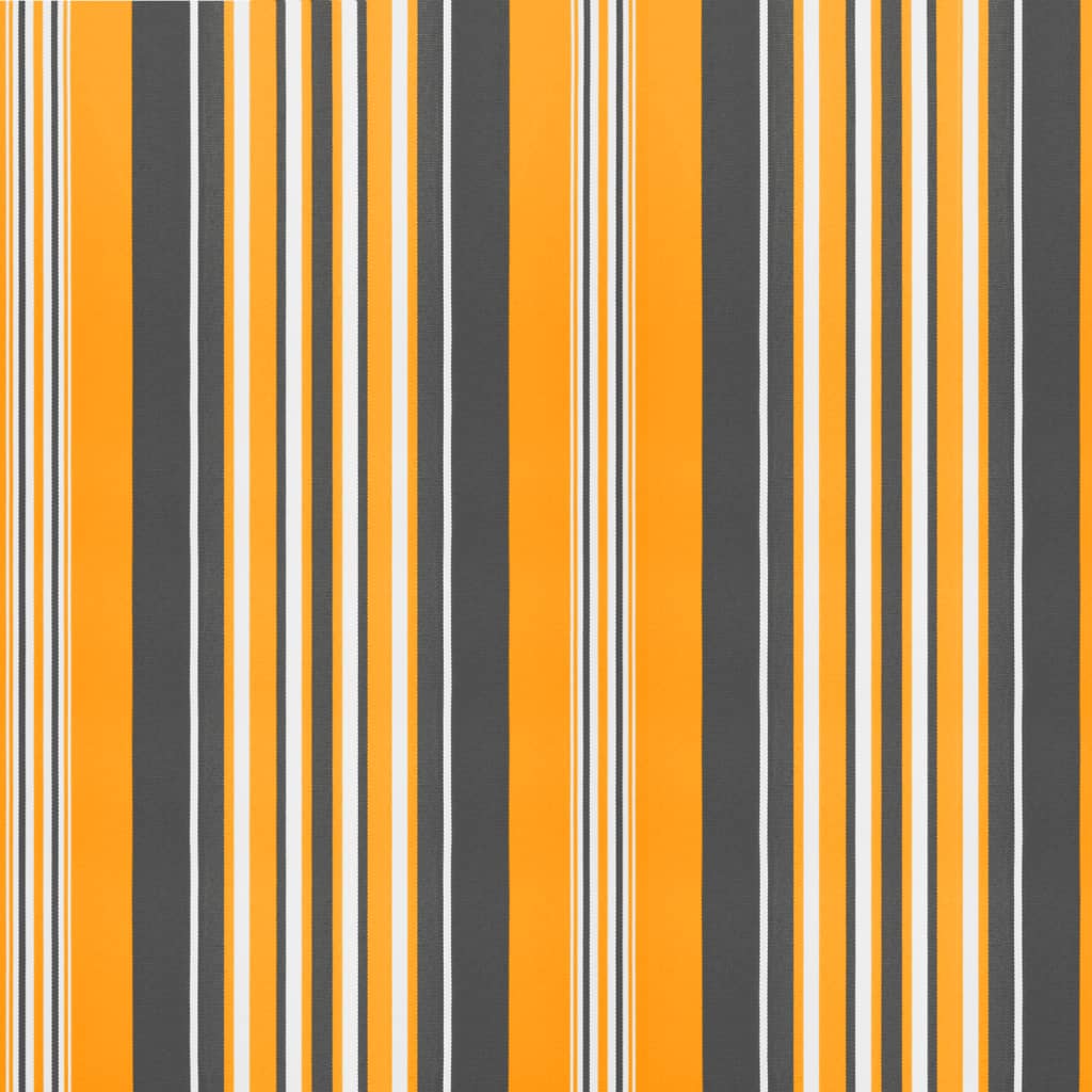 Replacement Fabric for Awning Valance Yellow and Grey Stripe 3.5 m