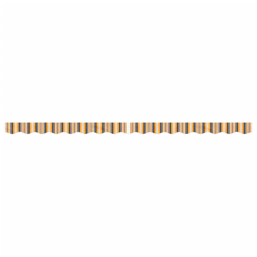 Replacement Fabric for Awning Valance Yellow and Grey Stripe 4 m