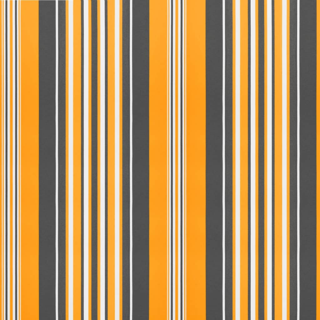 Replacement Fabric for Awning Valance Yellow and Grey Stripe 4 m