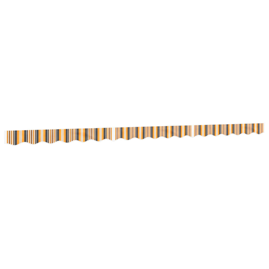 Replacement Fabric for Awning Valance Yellow and Grey Stripe 4.5 m