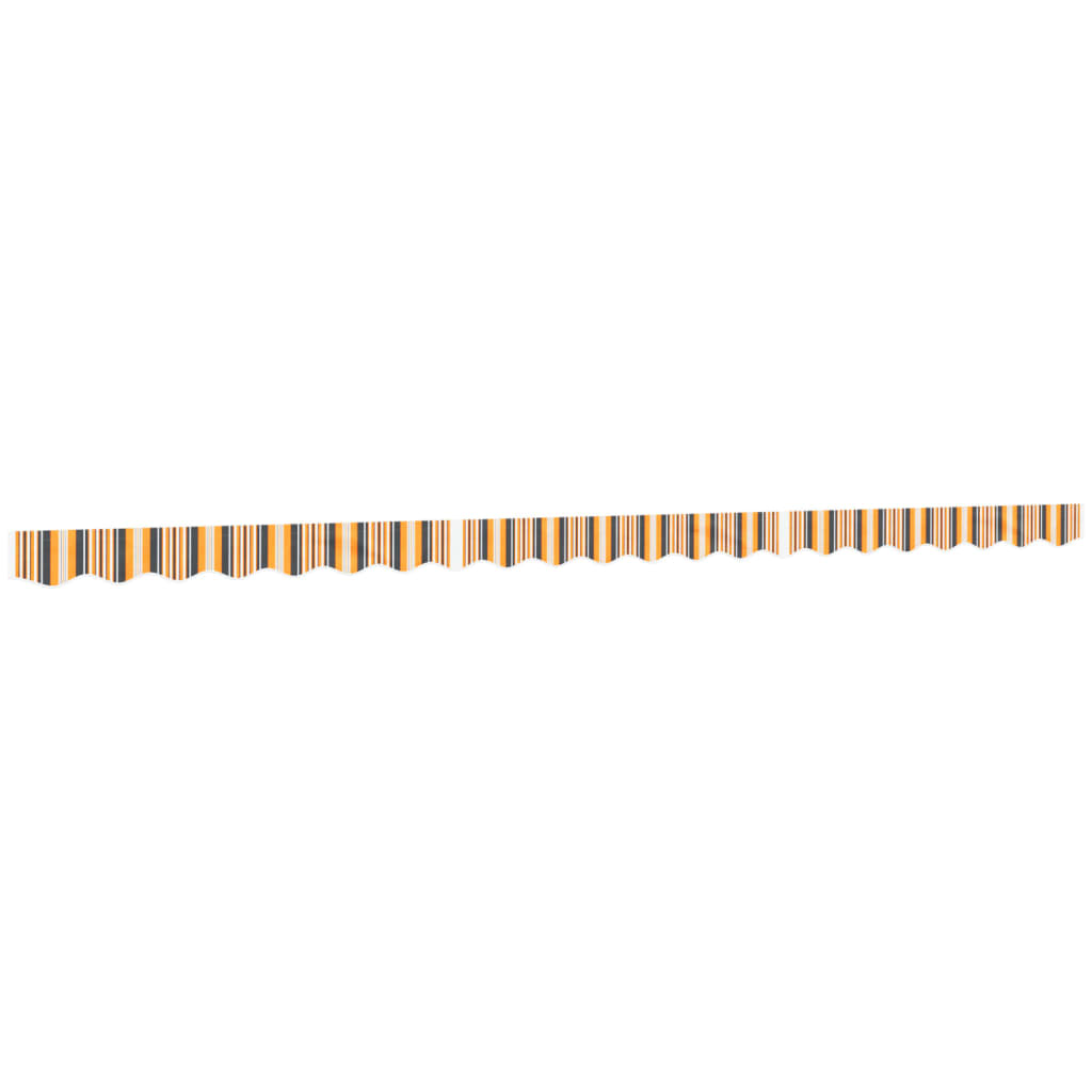 Replacement Fabric for Awning Valance Yellow and Grey Stripe 5 m