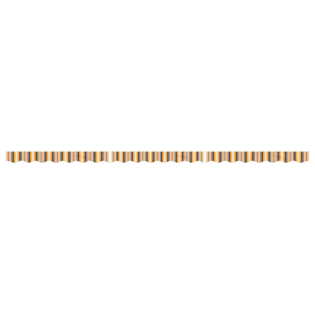 Replacement Fabric for Awning Valance Yellow and Grey Stripe 5 m