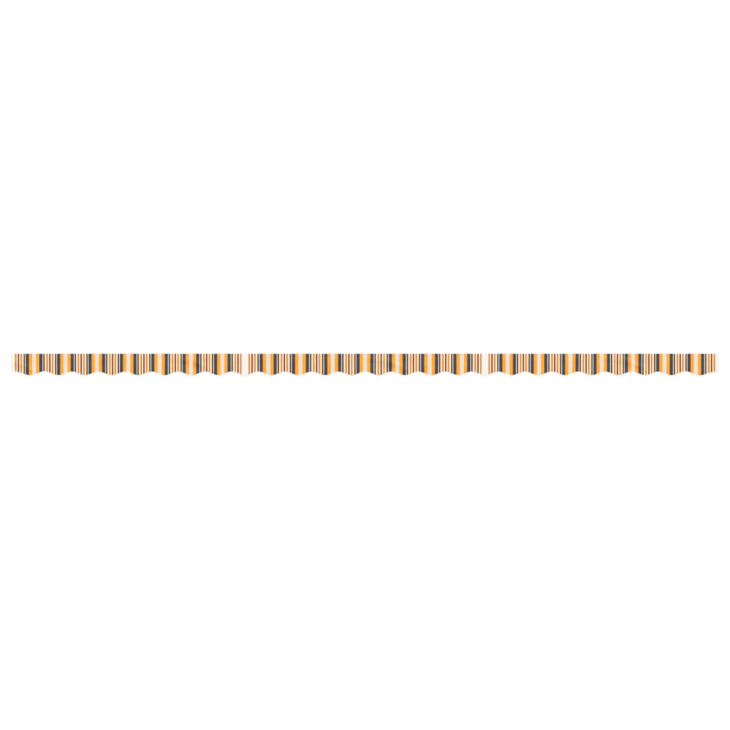 Replacement Fabric for Awning Valance Yellow and Grey Stripe 6 m