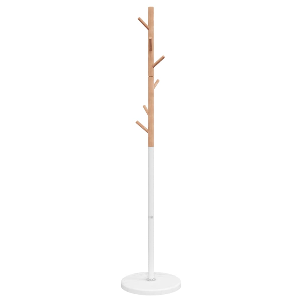 Coat Stand White 172 cm Powder-coated Iron