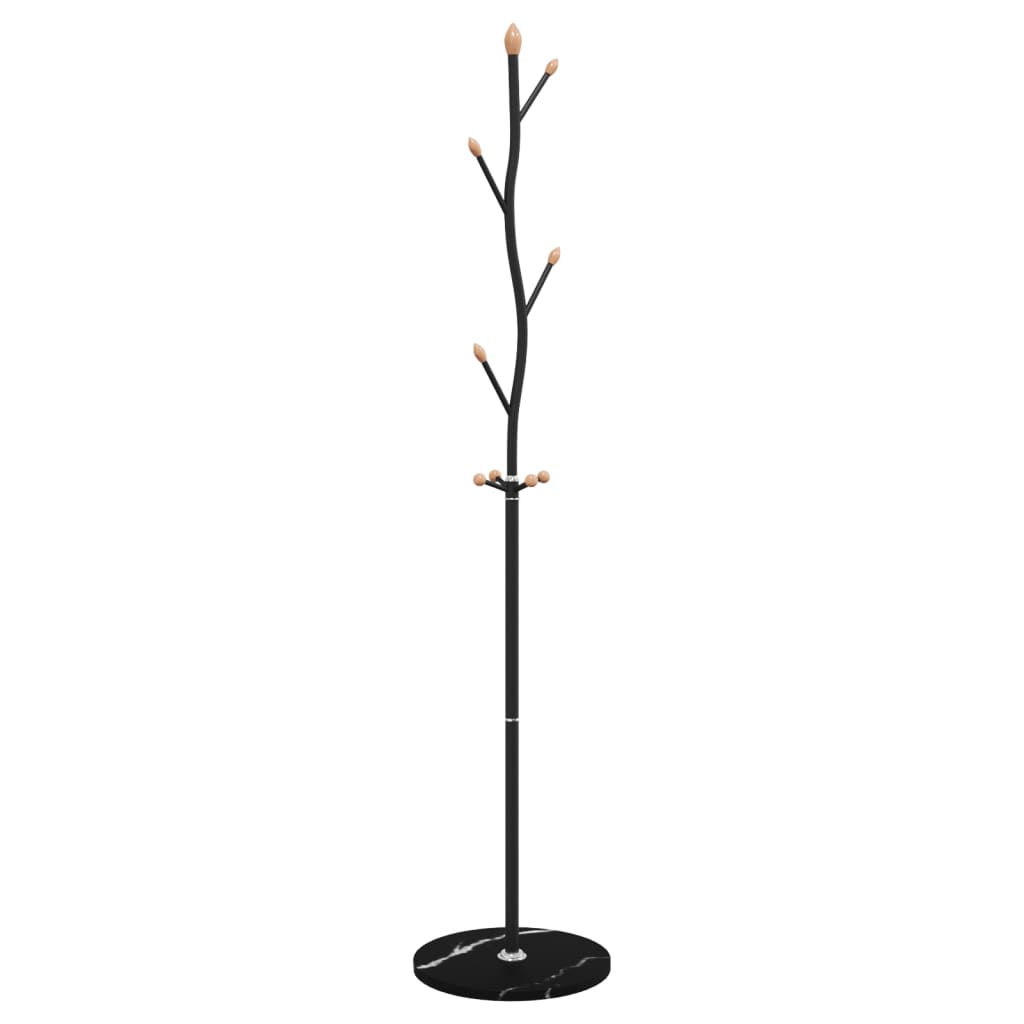 Coat Stand Black 177 cm Powder-coated Iron