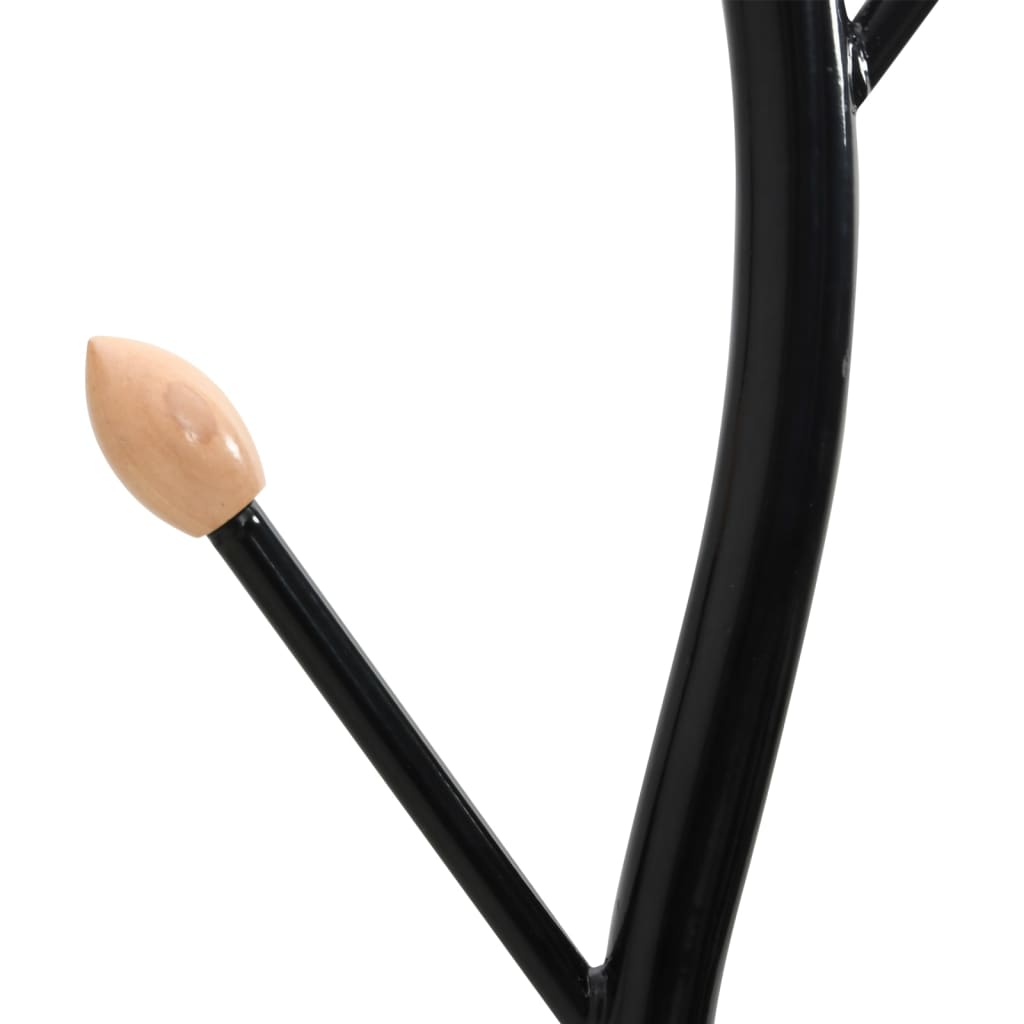 Coat Stand Black 177 cm Powder-coated Iron