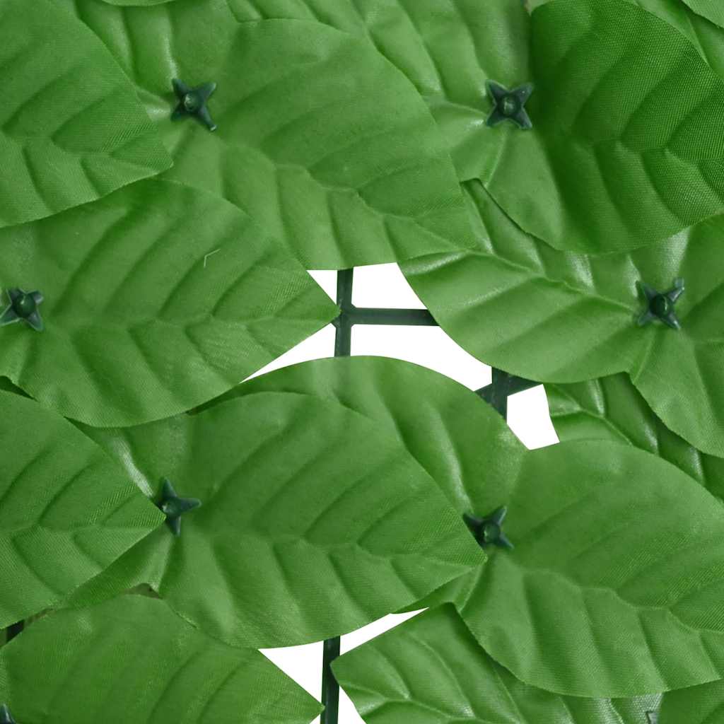 Balcony Screen with Green Leaves 200x100 cm