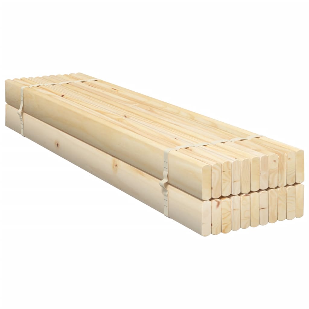 vidaXL Bed Slats 100x200 cm Solid Wood Pine