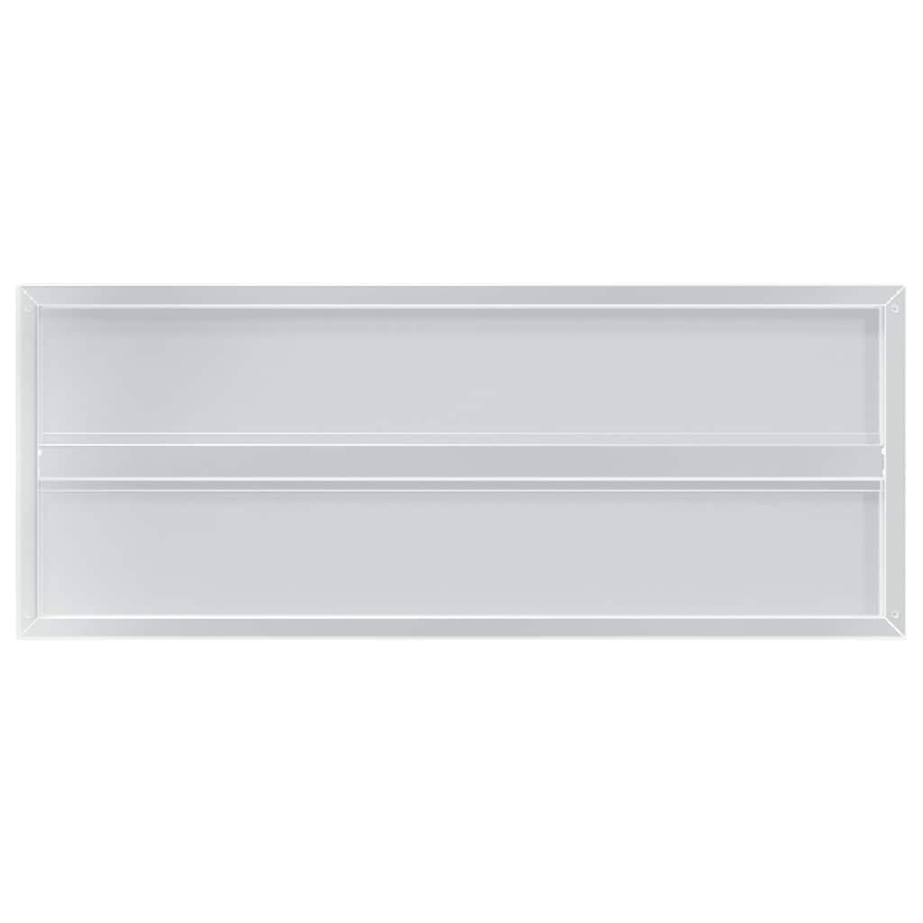 vidaXL Wall Shelves 2 pcs 100x40x3 cm Silver Stainless Steel