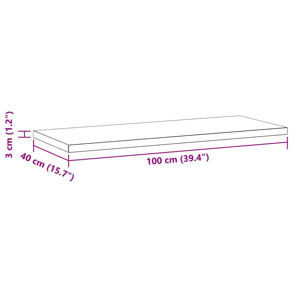 vidaXL Wall Shelves 2 pcs 100x40x3 cm Silver Stainless Steel