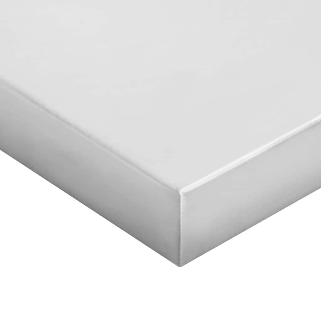 Wall Shelves 2 pcs 100x30 cm Silver Stainless Steel