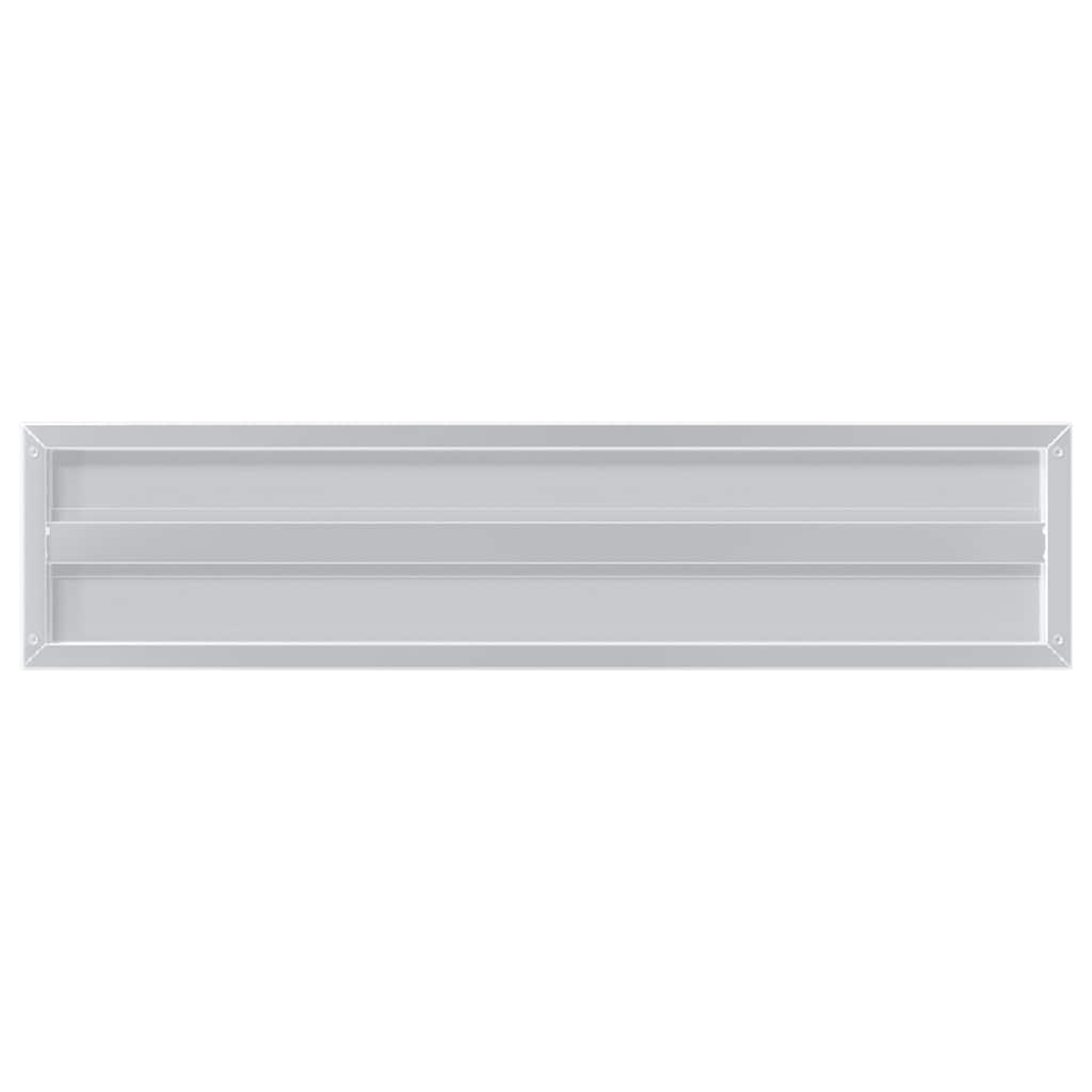 vidaXL Wall Shelves 2 pcs 100x23.5x3 cm Silver Stainless Steel