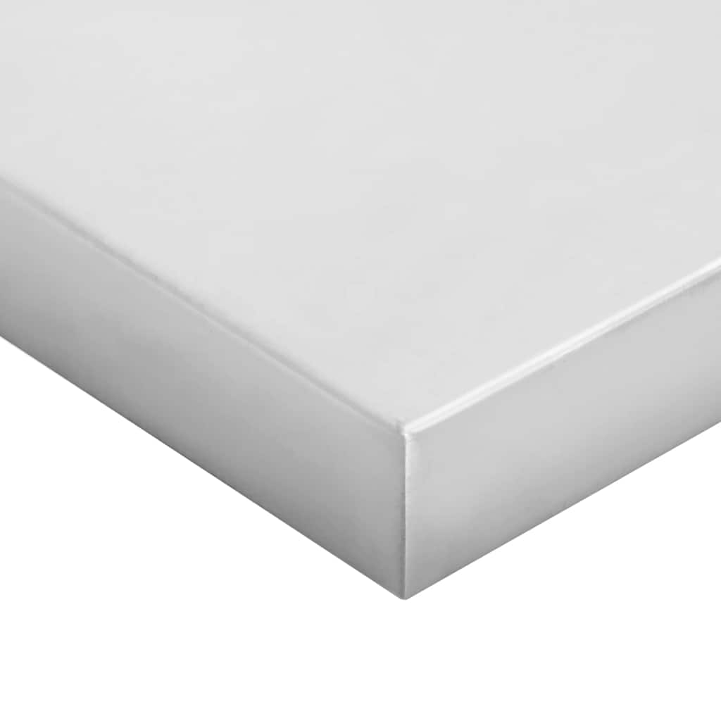 Wall Shelves 2 pcs 50x40 cm Silver Stainless Steel