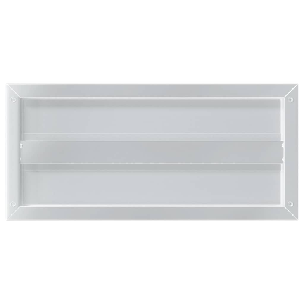 vidaXL Wall Shelves 2 pcs 50x23.5x3 cm Silver Stainless Steel