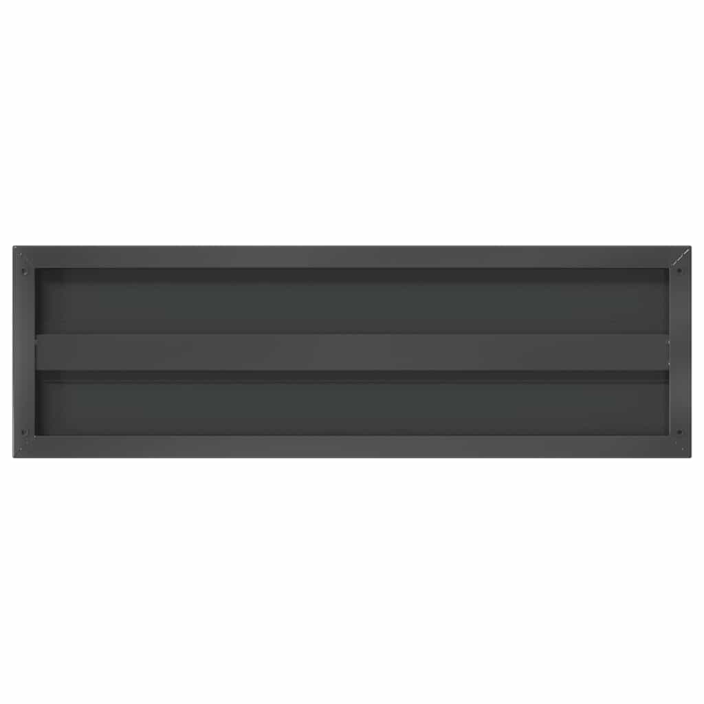Wall Shelves 2 pcs 75x23.5 cm Black Stainless Steel