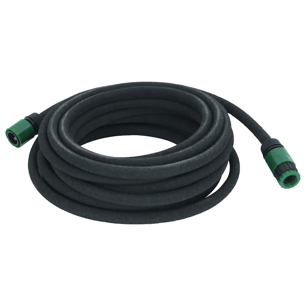 Garden Soaker Hose Black 0,6" 10 m Rubber