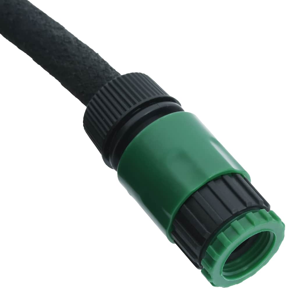 Garden Soaker Hose Black 0,6" 10 m Rubber