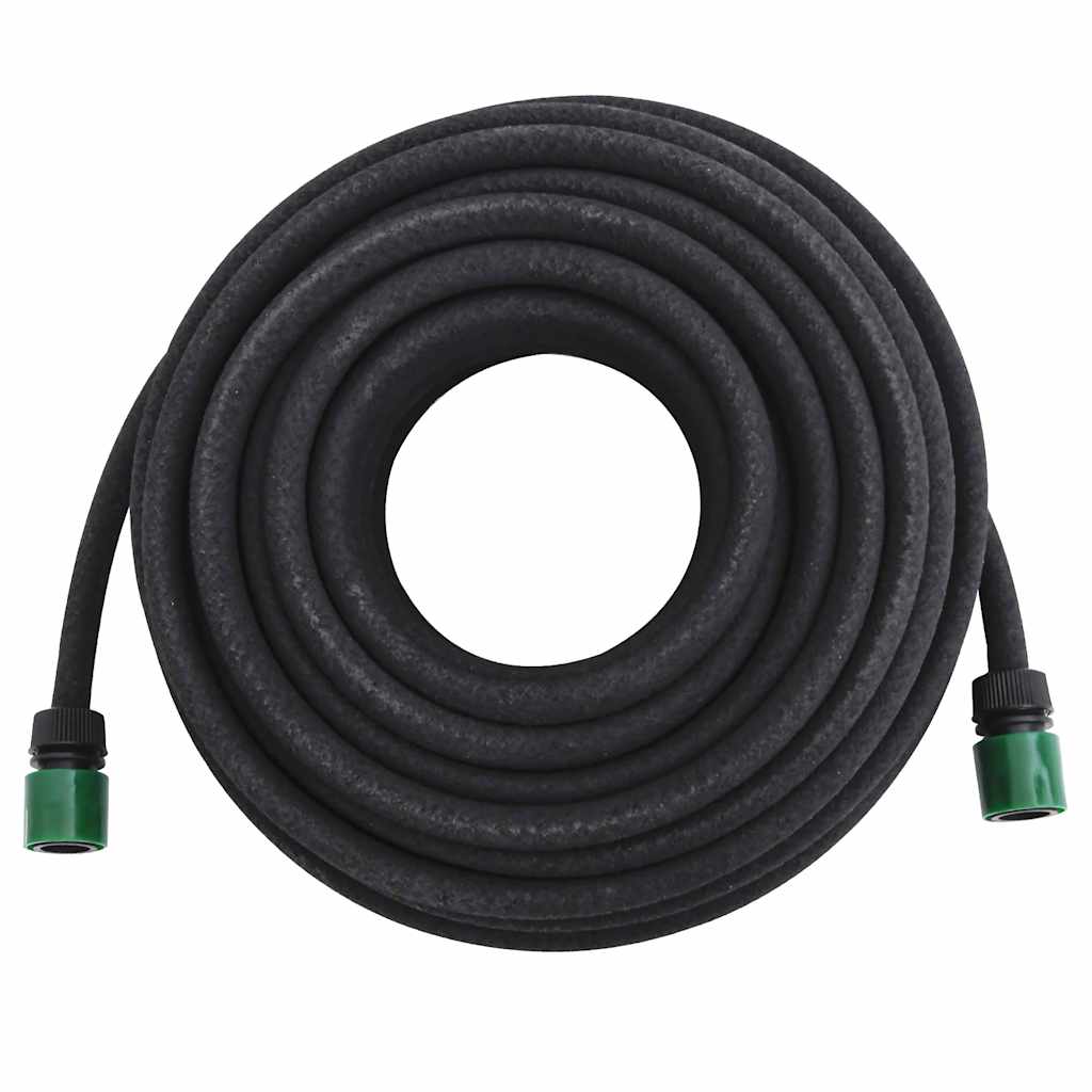 Garden Soaker Hose Black 0,6" 25 m Rubber