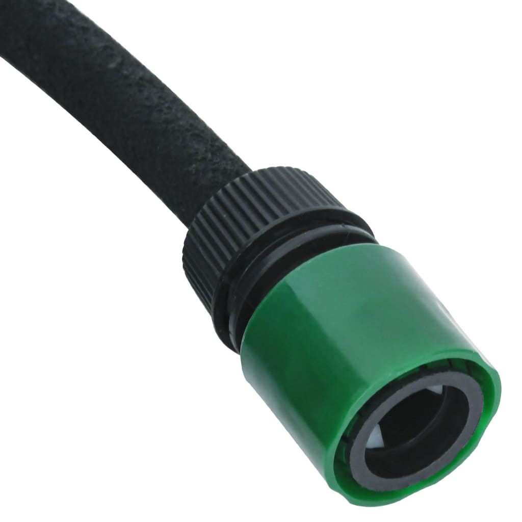 vidaXL Garden Soaker Hose Black 0.6" 100 m Rubber