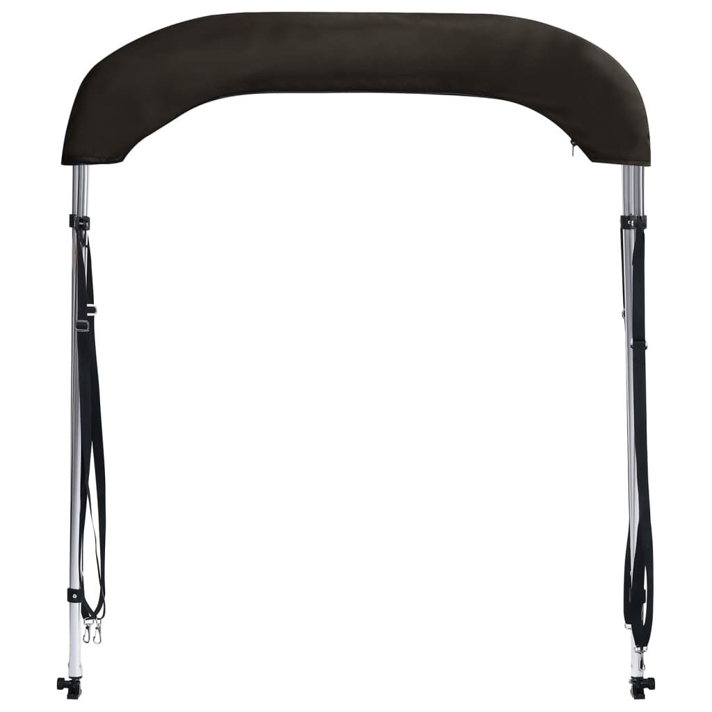 vidaXL 2-bow Bimini Top Black 180x150x110 cm