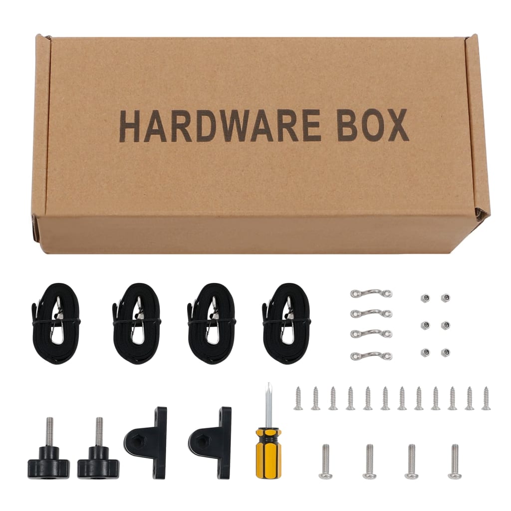 vidaXL 2-bow Bimini Top Black 180x150x110 cm