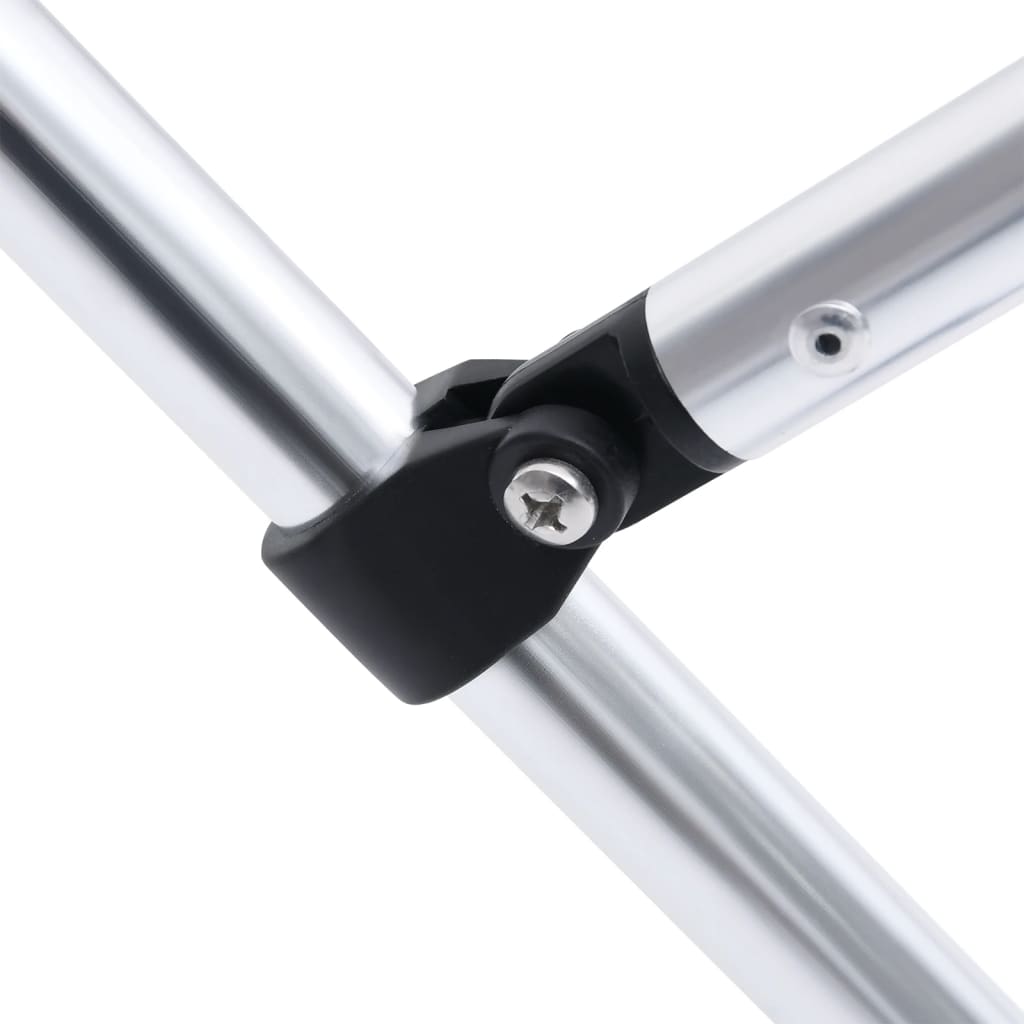 vidaXL 2-bow Bimini Top Black 180x150x110 cm