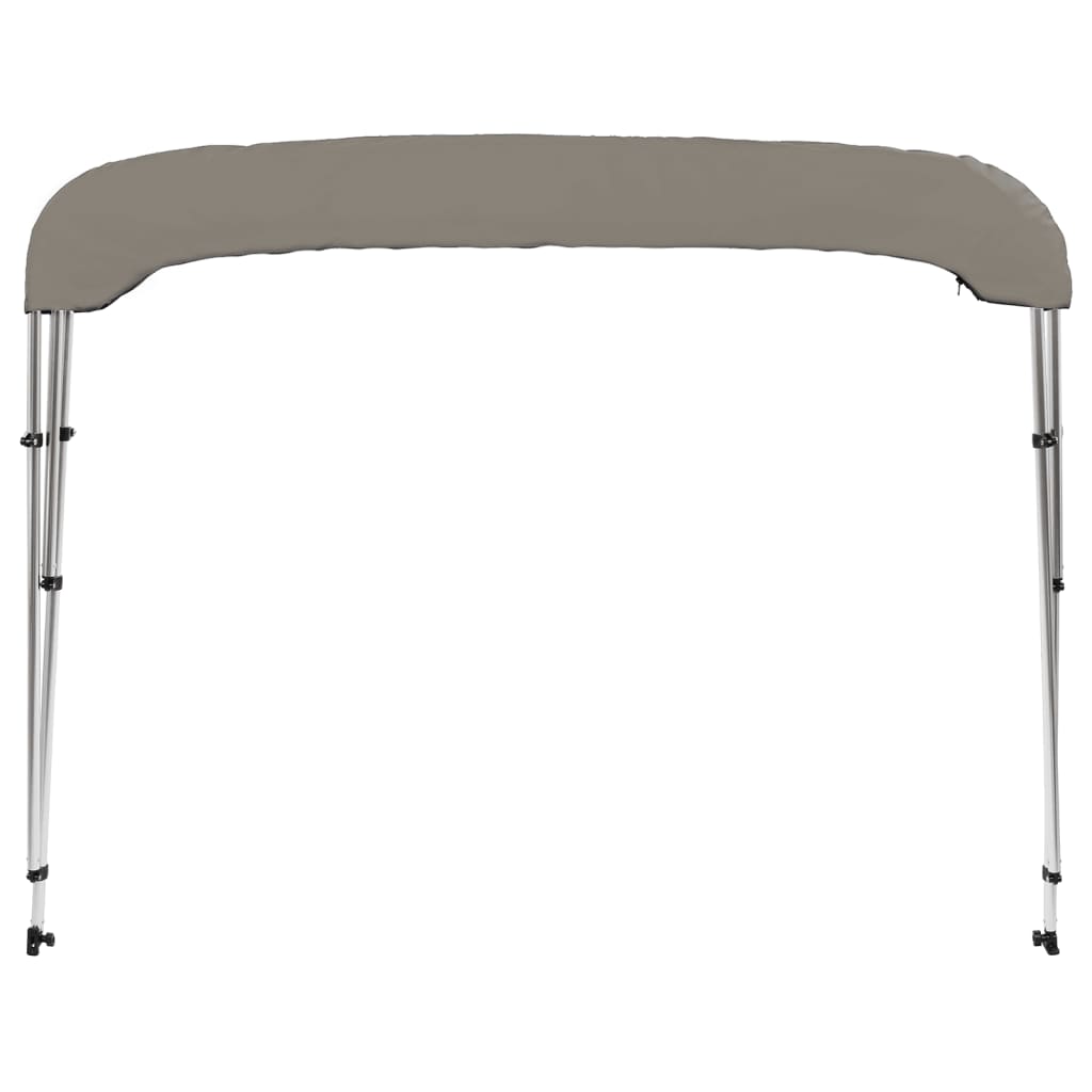 vidaXL 3-bow Bimini Top Grey 183x152x133 cm