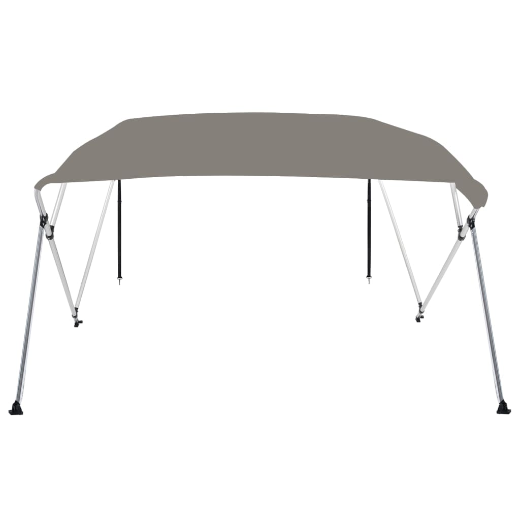 vidaXL 4-bow Bimini Top Grey 243x196x137 cm